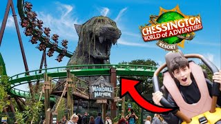 RIDING CHESSINGTONS NEWEST ROLLER COASTER  Chessington Vlog 2023 [upl. by Yroc]