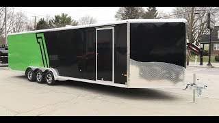 Neo NASX 75x33 Aluminum Enclosed Snowmobile Trailer 9990 GVW [upl. by Sachiko]