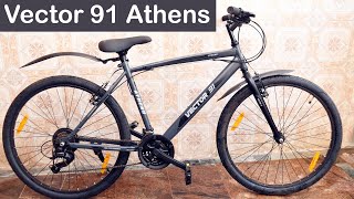 VECTOR 91 Mens Athens 26T 21 Speed Hybrid Gear Bike Review [upl. by Meenen]