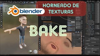 Horneado de texturas en Blender Bake [upl. by Ronel]