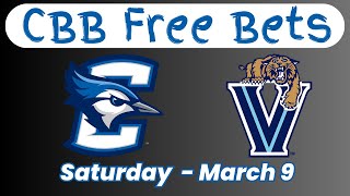 Creighton vs Villanova  CBB Bets  Saturday March 9  Picks And Parlays [upl. by Apur]