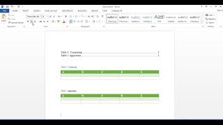 MS Word Table and Figures Captions with table of content [upl. by Ainwat681]