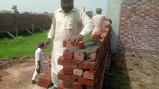 Mason laborer doing building construction  Amazing Building Construction Video M Abubakar Saeed 99 [upl. by Ambrosius]