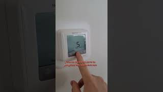 How to unlock a Honeywell thermostat [upl. by Anirba]