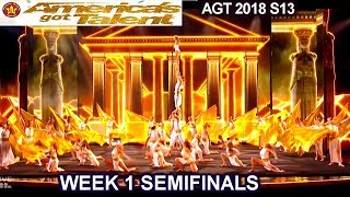 Zurcaroh Acrobatic Group A SHOW STOPPER amp INCREDIBLE Semifinals 1 Americas Got Talent 2018 AGT [upl. by Xanthus]