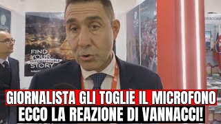 GIORNALISTA LO INTERROMPE E GLI TOGLIE IL MICROFONO ECCO LA REAZIONE DI VANNACCI [upl. by Vel]