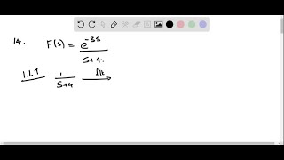 Determine the inverse Laplace transform of F Fse3 ss4 [upl. by Nylesoj]