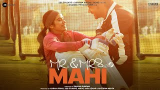 Mr amp Mrs Mahi  Trailer  Rajkummar Rao  Janhvi Kapoor  Dharma Productions [upl. by Aimerej]