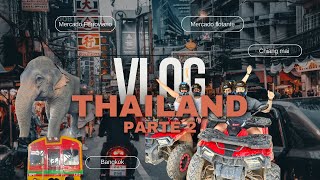 Vlog TAILANDIA🇹🇭 Mercado Flotante y Ferroviario Chiang Mai  Fuimos a una RESERVA DE ELEFANTES 🐘 [upl. by Aiveneg336]