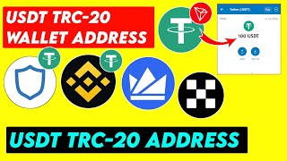 usdt trc20 wallet address  how to get usdt tron network address [upl. by Havot]