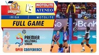 PVL OC 2018 IrigaNavy vs AteneoMotolite  Full Game  2nd Set  November 4 2018 [upl. by Barbee]