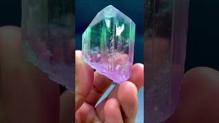 Bicolour Kunzite Crystal from Afghanistan crystals jewelry gemstone ring kunzite [upl. by Nnaynaffit597]