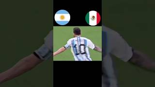 Argentina 🆚 Mexico 20 match highlights messi worldcup argentina mexico shortvideo shorts [upl. by Abigale]