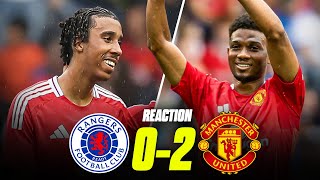 Leny Yoro SUPERB Debut Amad SHINES amp Sancho Returns  RANGERS 02 MAN UTD [upl. by Eciuqram219]