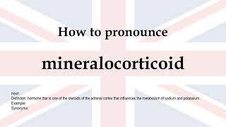 How to pronounce mineralocorticoid  meaning [upl. by Barth]