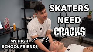 Chiropractic treatment for a Skater with INJURIESHe Needed This  Full Treatment with Dr Tyler [upl. by Sandler509]