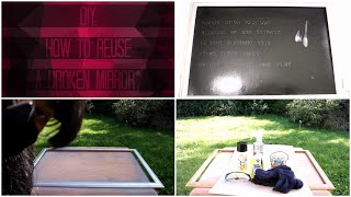 DIY How to Reuse a Broken Mirrors Frame [upl. by Russell]