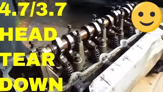 How To Tear Down The Head On A 47 Jeep Engine [upl. by Aiciled]