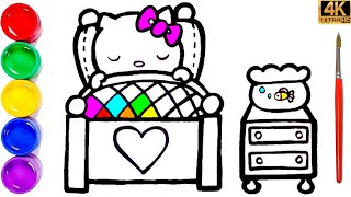 Einfaches HelloKittyZeichnen Wie man Schritt für Schritt ein süßes HelloKitty zeichnet [upl. by Ferrell]