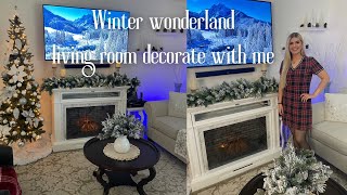 Winter Wonderland  Living room decorate with me 2024 [upl. by Huey38]