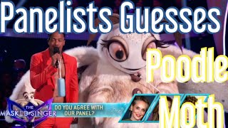 Panelists Guesses on Poodle Moth  The Masked Singer USA Season 11 Ep 5 [upl. by Tris]