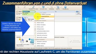 Zusammenführen von Laufwerken C und D ohne Formatierung oder Datenverlust [upl. by Ardnala590]