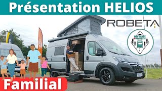 Un VRAI 5 PLACES en 6M  Présentation ROBETA HELIOS toit relevable modèle 2023 Instant CampingCar [upl. by Ahsetel]