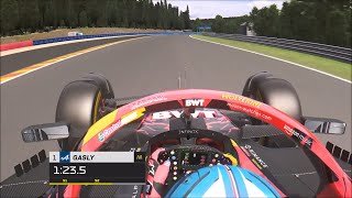 Pierre Gasly OnBoard Lap  2024 Belgian Grand Prix  assettocorsa [upl. by Lanta80]