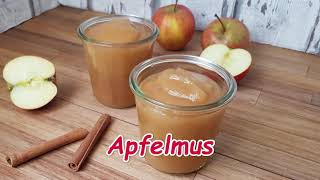 🍏Apfelmus selber machen  Grundrezept  Thermomix TM 31  Rezept mit Videoanleitung [upl. by Eanat829]