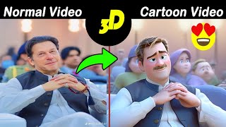 Convert Video To 3D Cartoons With AI  3D Cartoon  AI Videos  2024 [upl. by Phylys]