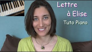 TUTO PIANO Lettre à Elise de Beethoven niveau 3 [upl. by Yessydo940]