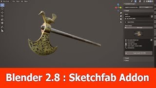 Blender 28 Sketchfab Addon [upl. by Ynaffit]