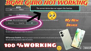 REDME 13C GYRO NOT WORKING🥺  BGMI GYRO KESE KESE CHALAYE  BGMI PUBG GYROSCOPE NOT WORKING PROBLEM [upl. by Etnahsal]