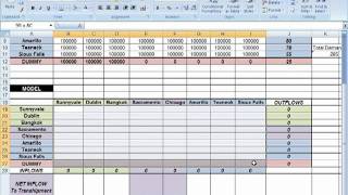 Spreadsheet Modeling Tutorials Supply Network Planning Decision Model Example Part 2 [upl. by Eed]