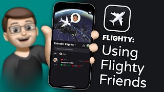 How to Set Up and Use Flighty Friends  Ultimate iPhone Flight Tracking App [upl. by Marfe]