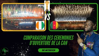 CAN 2023 Côté d’Ivoire Comparaison cérémonie d’ouverture Cameroun 🇨🇲 X Côte d’Ivoire 🇨🇮 [upl. by Michael]