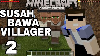 2 Cara Membawa Villager Ke Rumah  Minecraft Pocket Edition [upl. by Waddington647]