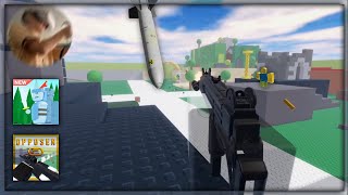 Playing Roblox VR Games OPPOSER amp Clashers VR [upl. by Ainnos]