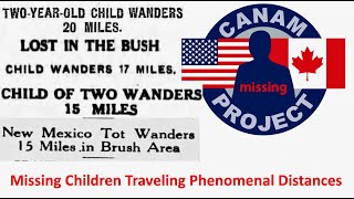 Missing 411 David Paulides Presents Several Cases of Children Traveling Extraordinary Distances [upl. by Schreib]