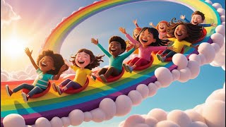 The Rainbow Slide is a fun and colorful kids song that celebrates the beauty of rainbows [upl. by Lynnworth]