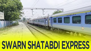 Swarn Shatabdi Express  Lucknow  New Delhi  Blue LHB  WAP7  Multi View [upl. by Elamef376]