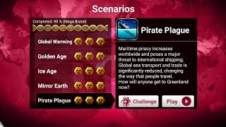 Plague Inc Pirate Plague Scenario Mega Brutal Neurax Worm [upl. by Eentihw]