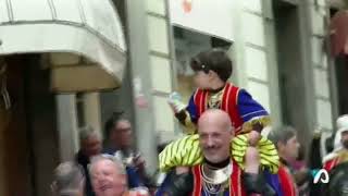 Moros y Cristianos Alcoy 2018 Sant Jordiet Filà Mudéjares Tva [upl. by Epuladaug]