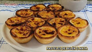 PASTELES DE BELÉN O DE NATA FANTÁSTICOS te comes uno y de allí a la gloria Repostería Portuguesa [upl. by Inness760]