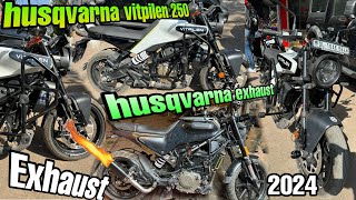 husqvarna modified exhaust  husqvarna vitpilen 250 modification [upl. by Donegan]