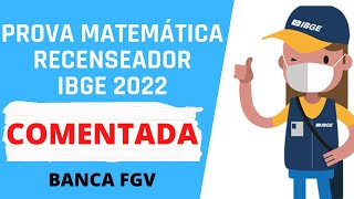 GABARITO IBGE RECENSEADOR 2022  MATEMÁTICA [upl. by Elorak718]