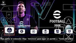 Nuevo efootball 2024 de tutoriales bendezu V4 narra mcloss para ppsspp [upl. by Hay903]