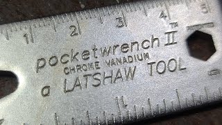 LatshawBurktek PocketWrench 2 Mini Universal Wrench Review [upl. by Atinat478]