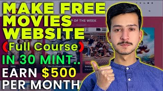 How to create a movie website and earn money 2023 full tutorial [upl. by Nyleuqcaj421]