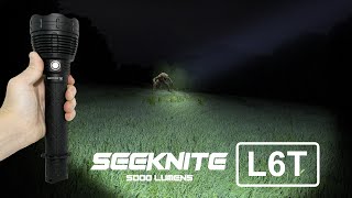 SEEKNITE L6T  5000 lumens  CREE XHP703 HI LED  TypeC charging clip button [upl. by Iny]